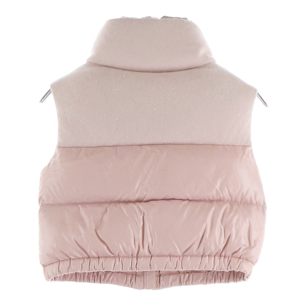 MONCLER(モンクレール) SUZAN GILET ラインストーン ダウンベスト ジレ ピンク キッズ I29541A00070 レディース