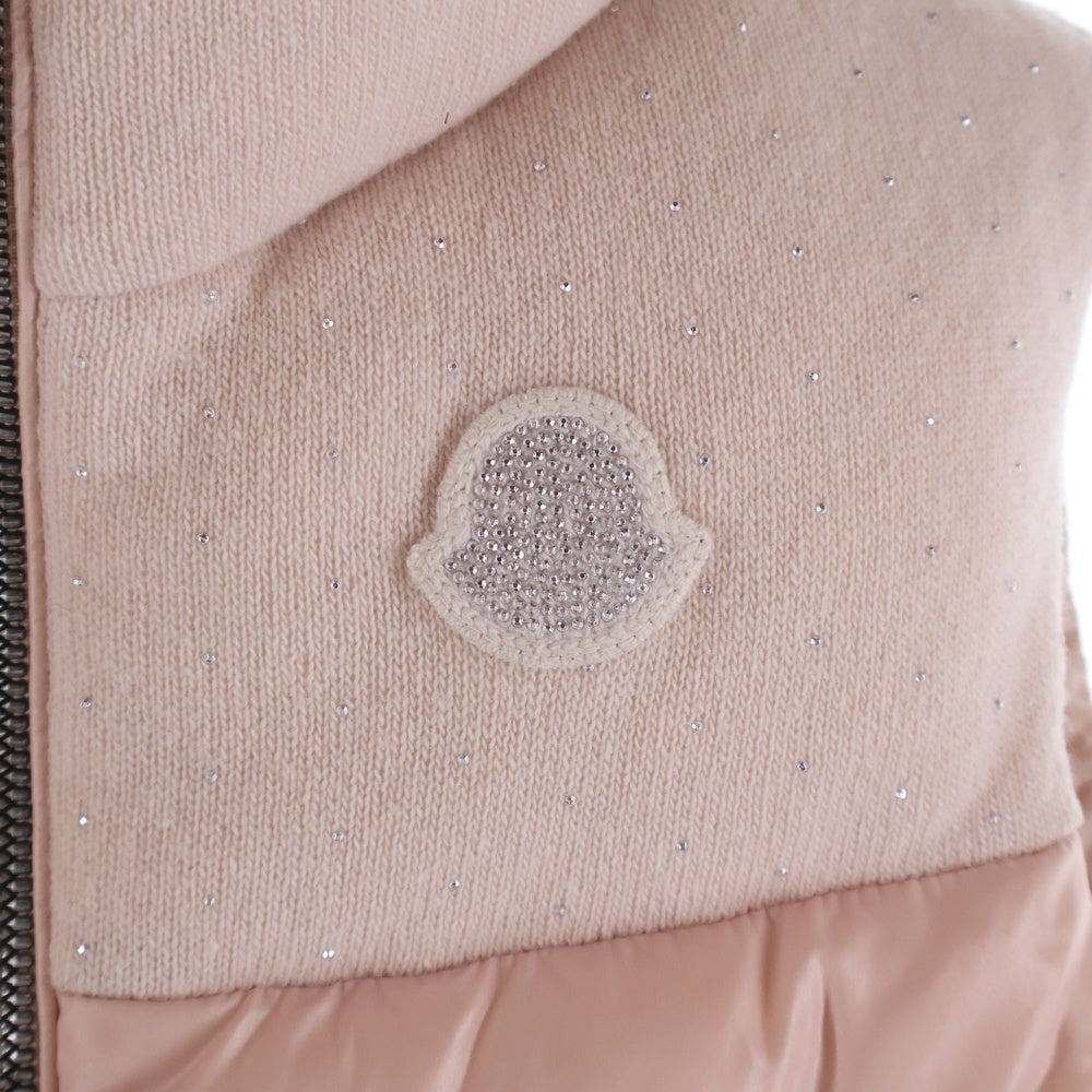 MONCLER(モンクレール) SUZAN GILET ラインストーン ダウンベスト ジレ ピンク キッズ I29541A00070 レディース