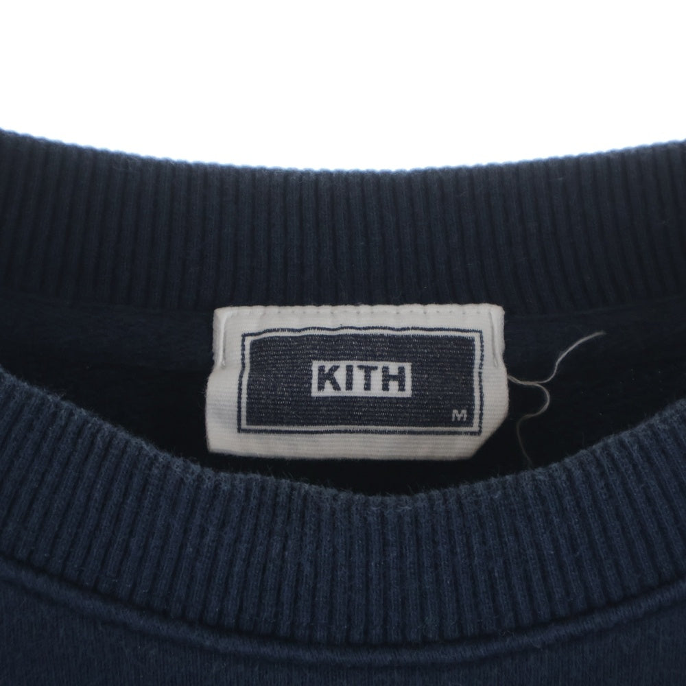 KITH(キス) エンジェル刺繍 クルーネックトレーナー スウェット ネイビー