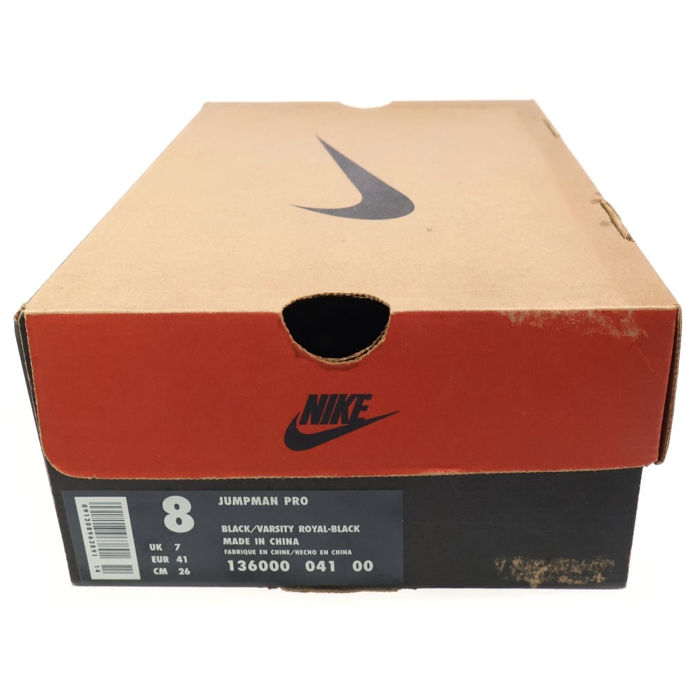 NIKE(ナイキ) 【観賞用】 96年製 Air Jordan Jumpman Pro エアジョーダン ジャンプマンプロ レースアップミッドカットスニーカー US8/26cm 136000-041-00 ブラック/ブルー
