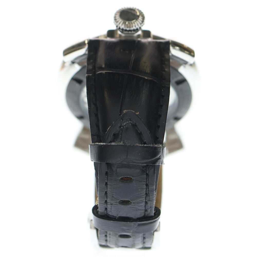 GaGa MILANO(ガガミラノ) Manuale 48mm マヌアーレ48ミリ 手巻式腕時計 レザーベルト リストウォッチ ブラック