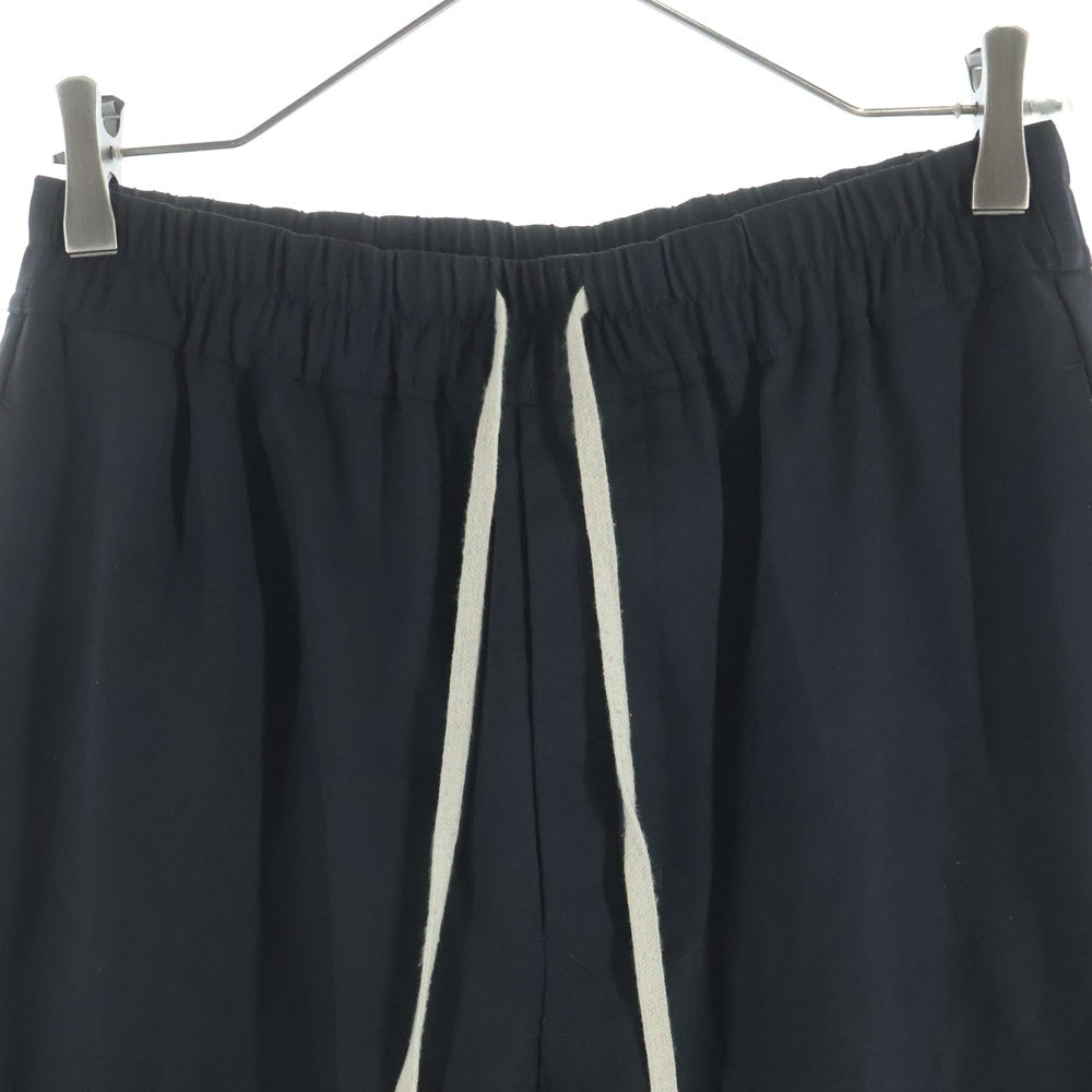 Rick Owens(リックオウエンス) 21AW DRAWSTRING SLIM LONG ウール スリム パンツ ブラック レディース RP02A7303