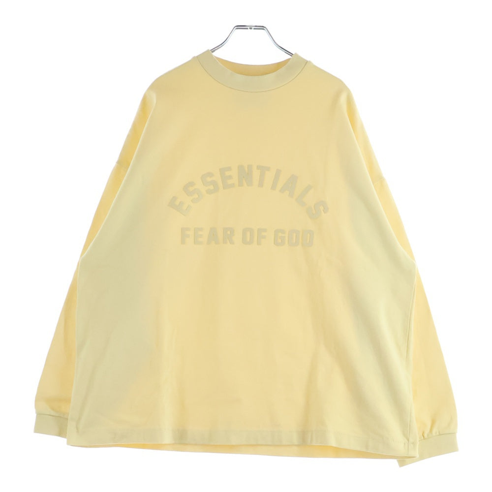 FEAR OF GOD ESSENTIALS(フィアオブゴッド エッセンシャルズ) L/S T-SHIRT フロントロゴ 長袖Tシャツ ロンT クリーム