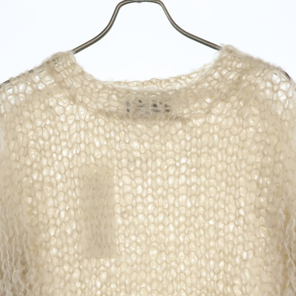 UNUSED(アンユーズド) 24AW MOHAIR PULLOVER KNIT プルオーバーモヘアニット モヘアセーター US2473 アイボリー
