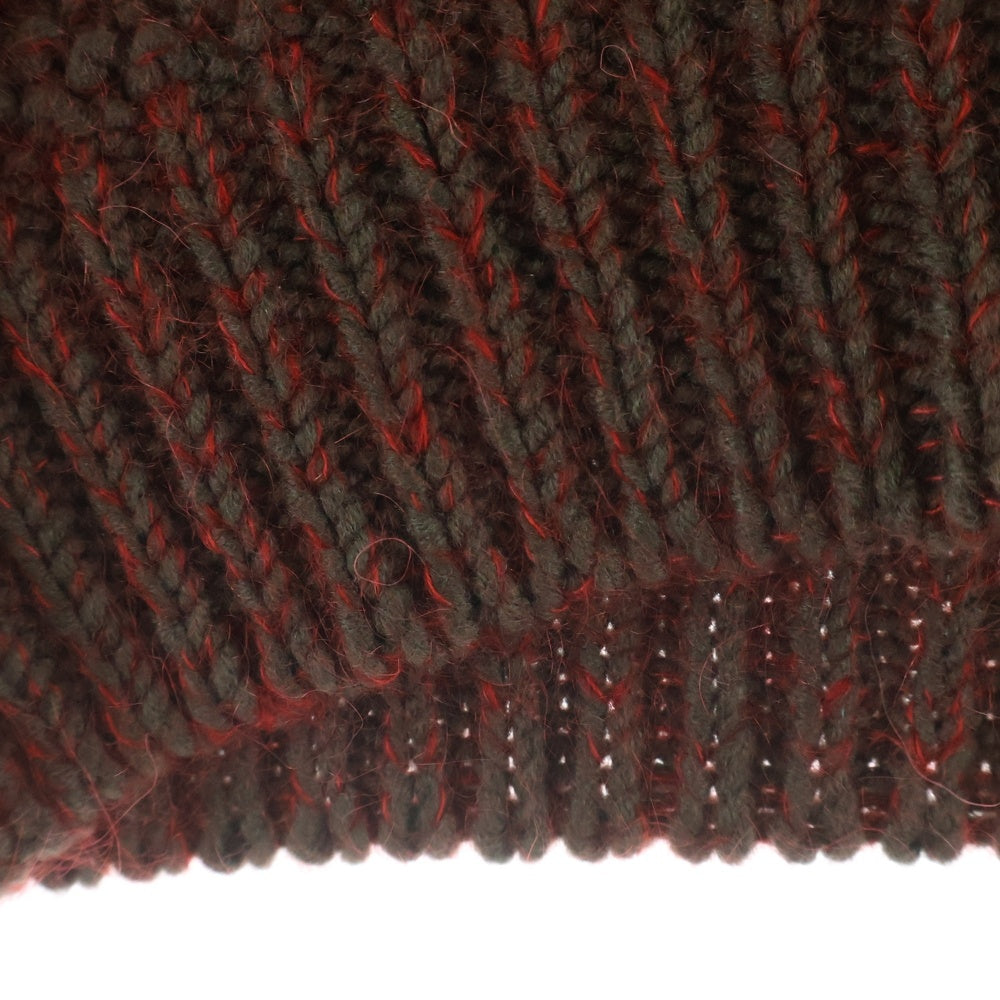 NO BRAND(ノーブランド) COGNOMEN コグノーメン LAYERED KNIT VEST レイヤードニットベスト Vネックニットベスト WA-KN-U03 バーガンディー