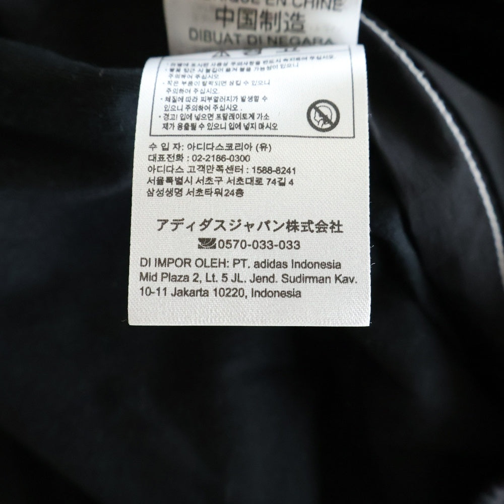 adidas(アディダス) Adilenium Over Size SST Track Pants アディレニウム オーバーサイズSSTトラックパンツ ロゴ刺繍ジップナイロンイージーパンツ JX1692 1L8006 ブラック