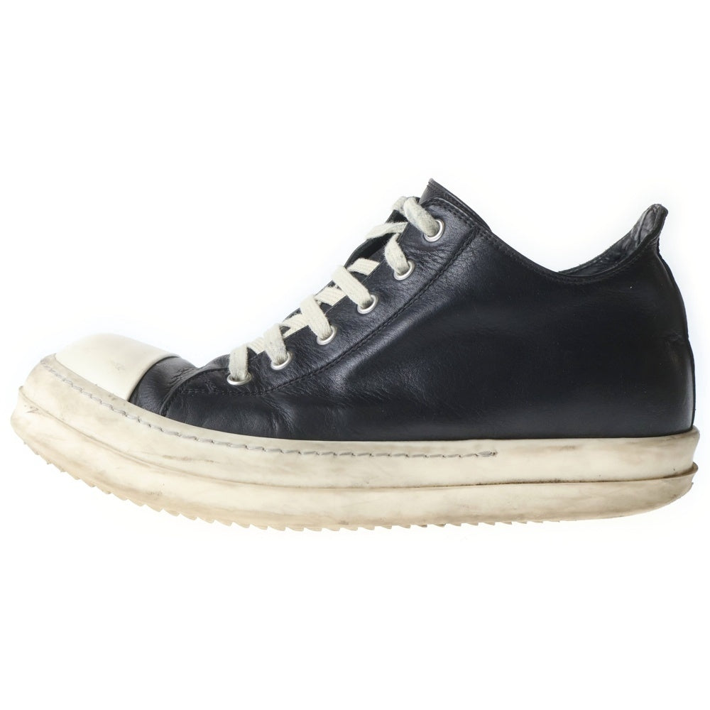 Rick Owens(リックオウエンス) LOW SNEAKS ラモーンズ レザーローカットスニーカー ブラック