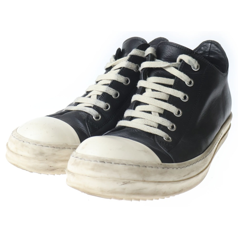 Rick Owens(リックオウエンス) LOW SNEAKS ラモーンズ レザーローカットスニーカー ブラック