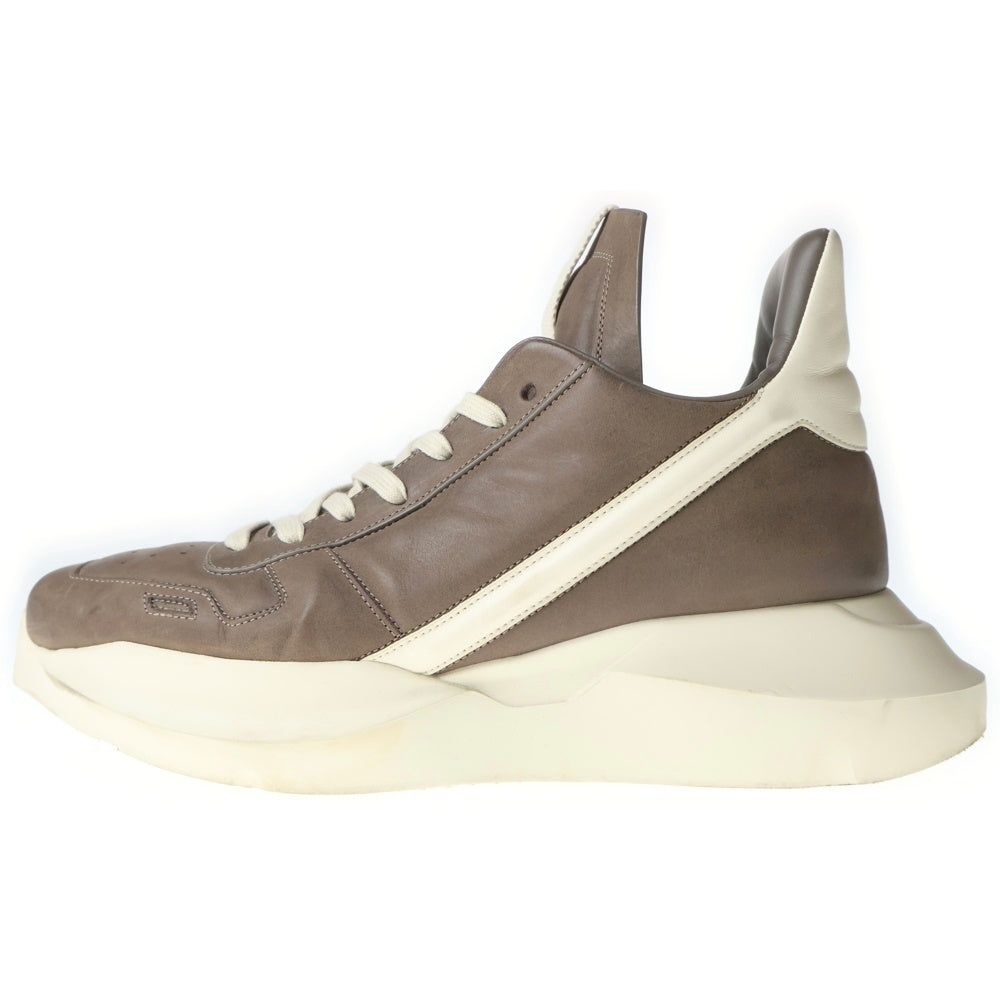 Rick Owens(リックオウエンス) 23SS GETH RUNNER LPO ゲスランナー ローカット スニーカー ホワイト/ブラウン RU01C4814