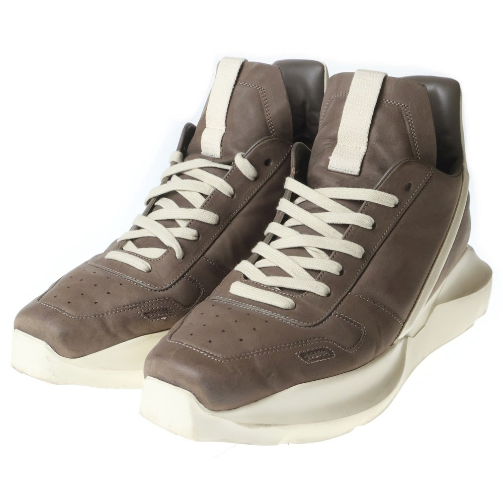 Rick Owens(リックオウエンス) 23SS GETH RUNNER LPO ゲスランナー ローカット スニーカー ホワイト/ブラウン RU01C4814