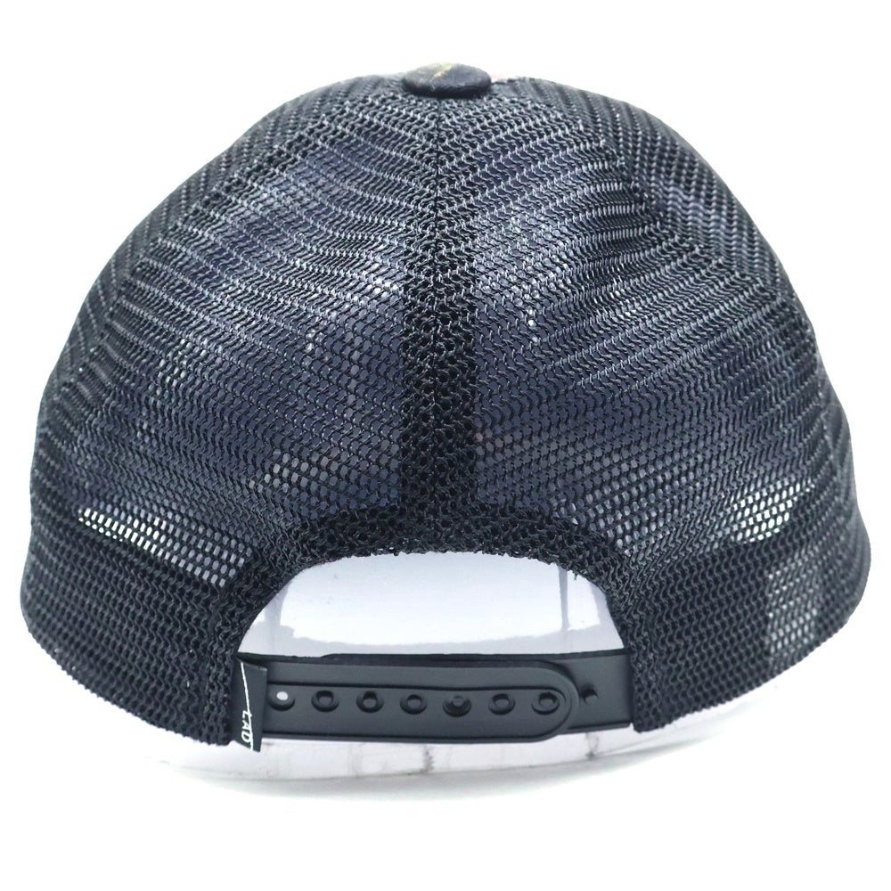 LAD MUSICIAN(ラッドミュージシャン) 24SS Paint Flower Mesh Cap ペイントフラワーメッシュキャップ 帽子 ブラック