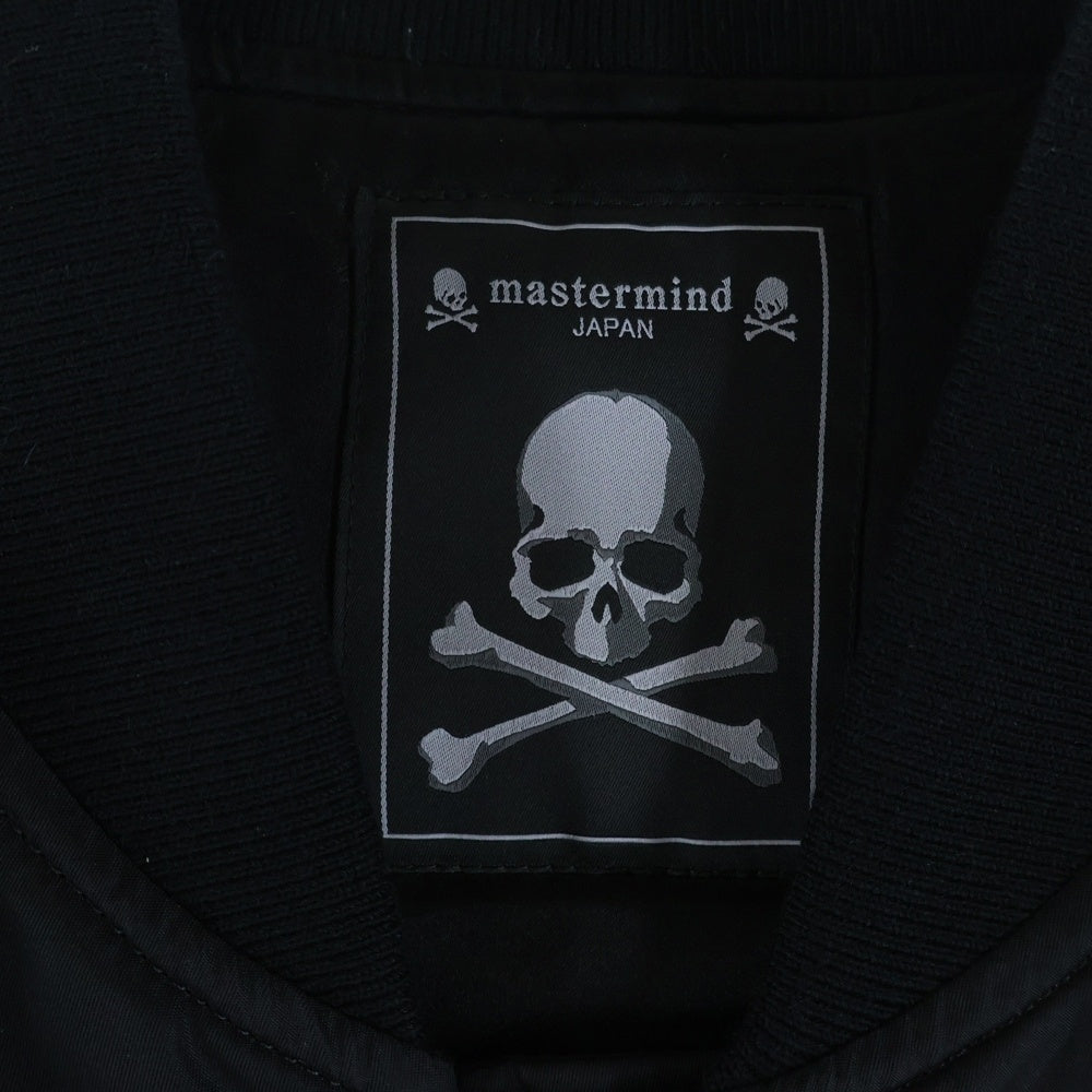 mastermind JAPAN(マスターマインドジャパン) 22AW Episode 9 nonesuch Back Padded Skull MA-1 Bomber Jacket MA-1ボンバージャケット ジップアップナイロン中綿ブルゾン MJ22E09-BL032-504