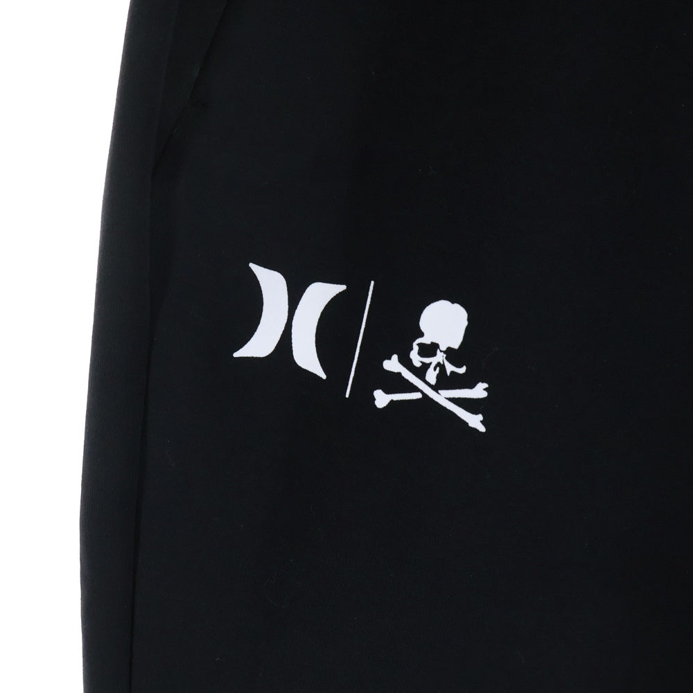 mastermind JAPAN(マスターマインドジャパン) ×Hurley Phantom Drawstring Pants ハーレー ファントムドローストリングパンツ ロゴプリントスウェットパンツ ブラック