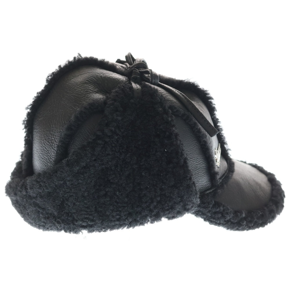 SUPREME(シュプリーム) 25AW Shearling Lined Earflap Cap シアリング ラインド イヤーフラップ キャップ ブラック