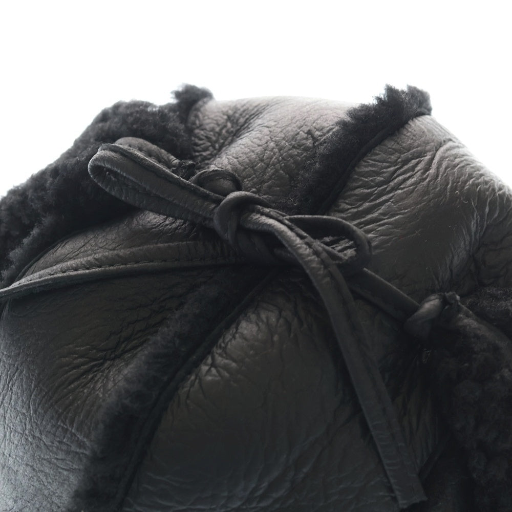 SUPREME(シュプリーム) 25AW Shearling Lined Earflap Cap シアリング ラインド イヤーフラップ キャップ ブラック