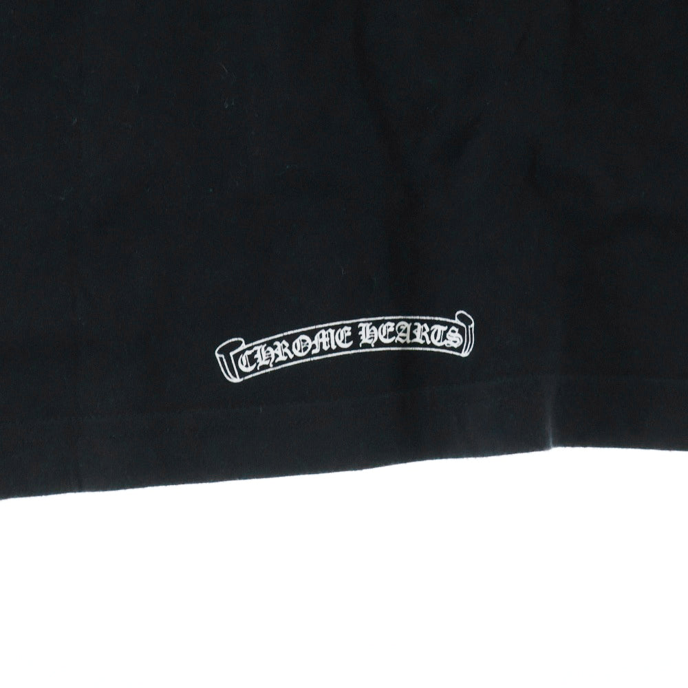 CHROME HEARTS(クロムハーツ) CH T-SHIRT ネックロゴ クルーネック半袖Tシャツカットソー ブラック