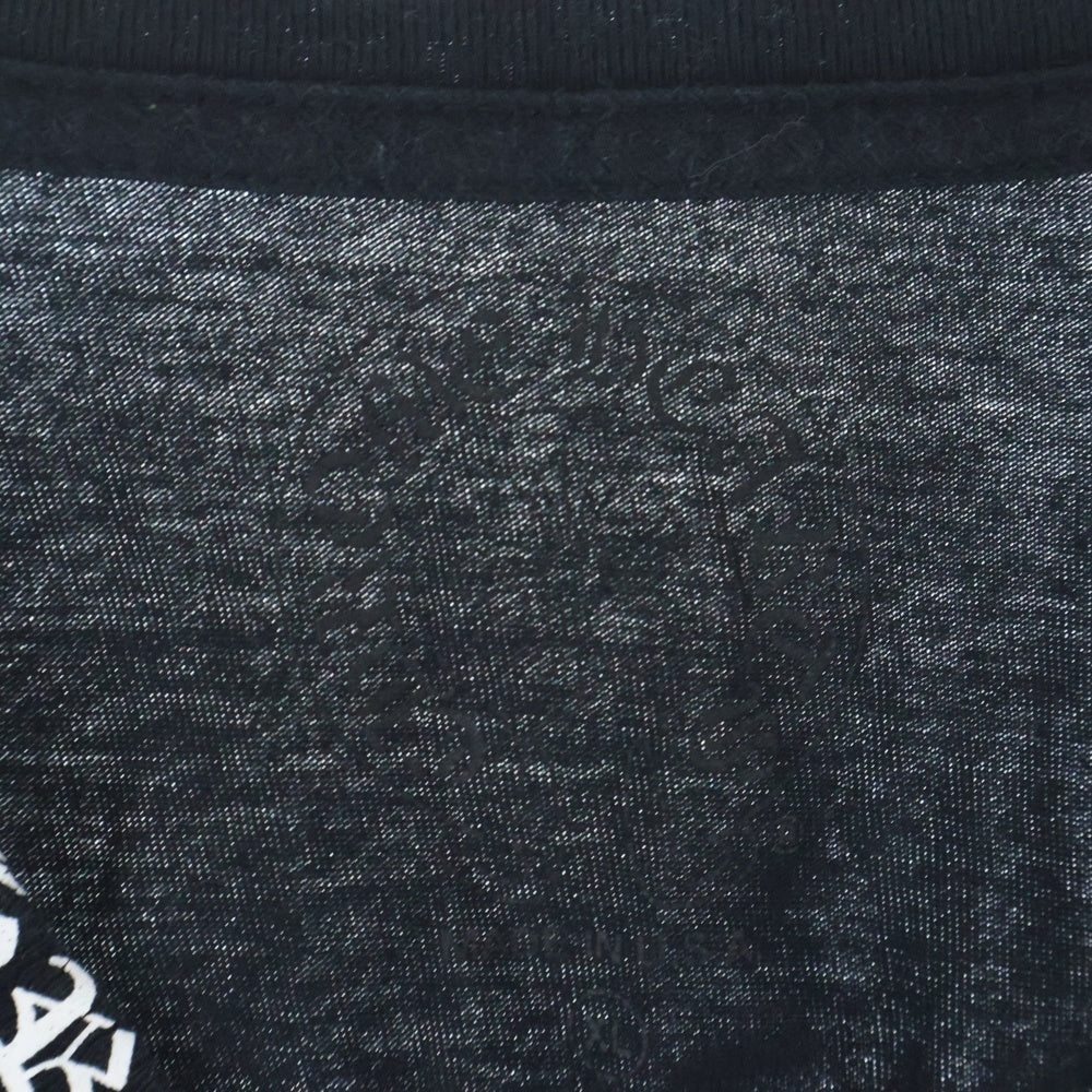 CHROME HEARTS(クロムハーツ) CH T-SHIRT ネックロゴ クルーネック半袖Tシャツカットソー ブラック