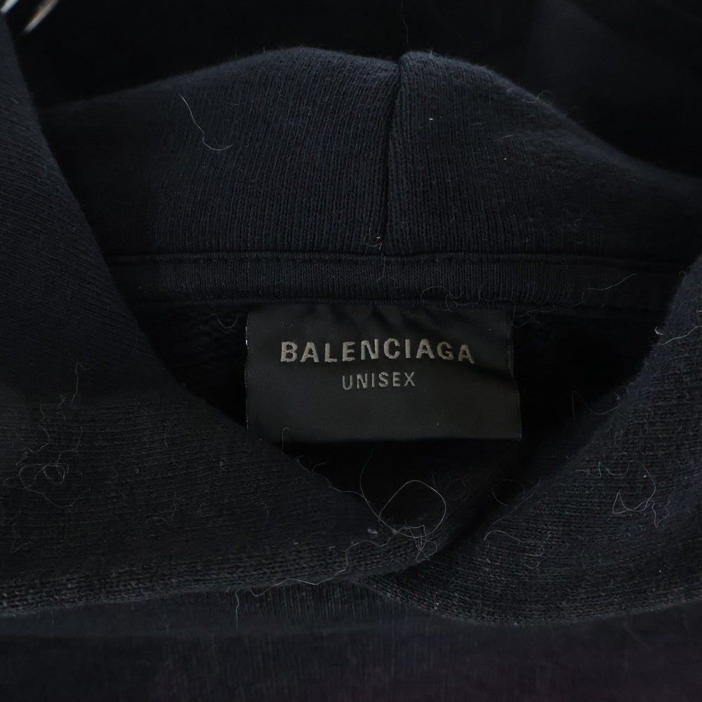 BALENCIAGA(バレンシアガ) 25AW City Of Angels Hoodie Medium Fit シティオブエンジェル ミディアムフィット プルオーバーパーカー ブラック 767877 TSVR3