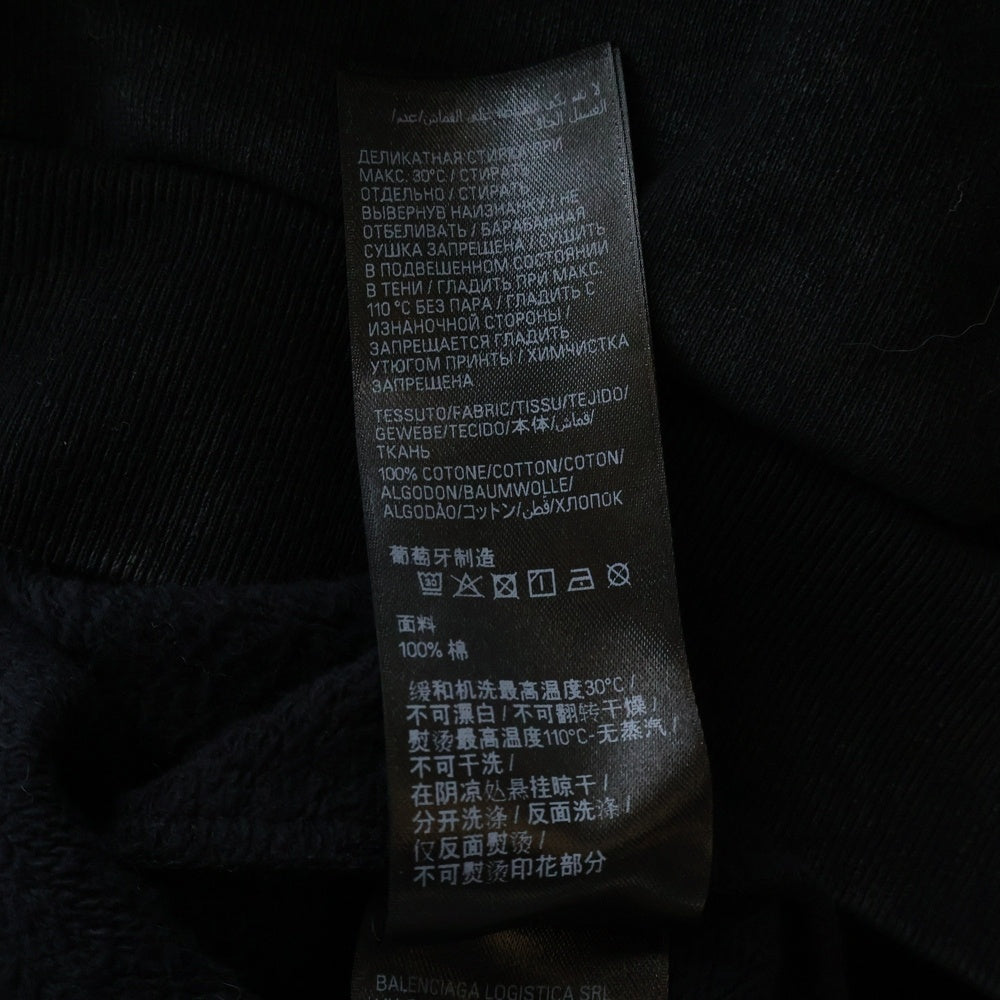 BALENCIAGA(バレンシアガ) 25AW City Of Angels Hoodie Medium Fit シティオブエンジェル ミディアムフィット プルオーバーパーカー ブラック 767877 TSVR3