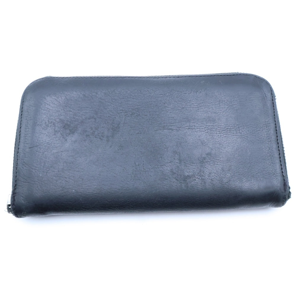 CHROME HEARTS(クロムハーツ) REC F ZIP 3クロス ラウンドジップレザーウォレット 財布 ブラック BCA368