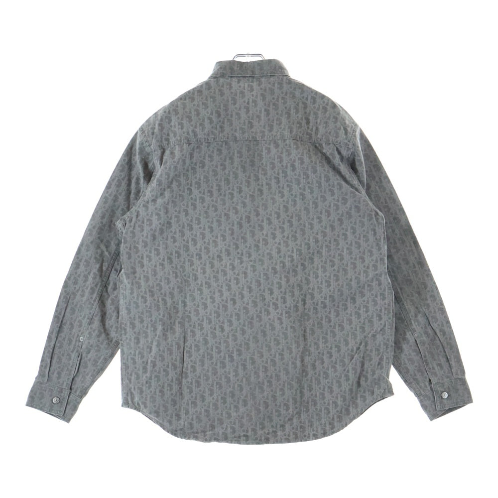 DIOR(ディオール) 20AW Oblique Overshirt オブリーク オーバーシャツ グレー 013D585B3001