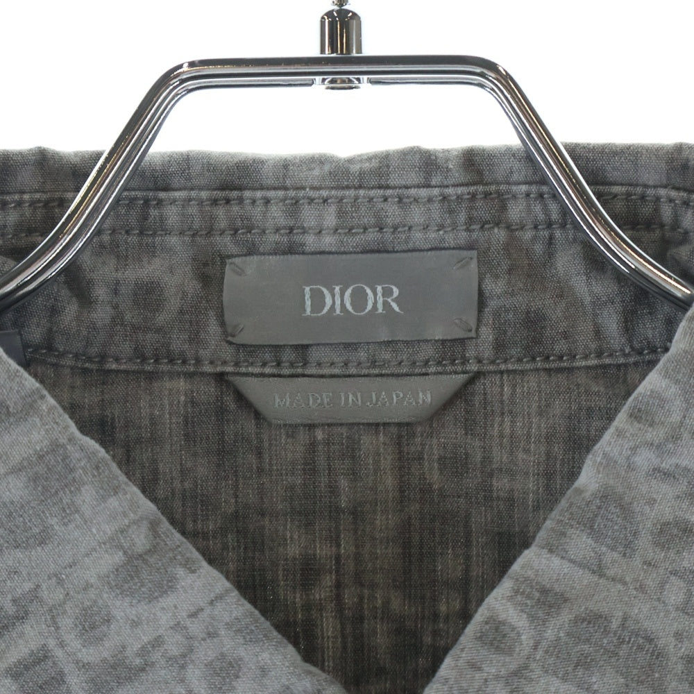 DIOR(ディオール) 20AW Oblique Overshirt オブリーク オーバーシャツ グレー 013D585B3001