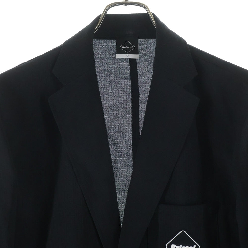 F.C.R.B./F.C.Real Bristol/FCRB(エフシーアールビー/エフシーレアルブリストル) 24SS TEAM BLAZER フロントロゴポケット ブレザー テーラードジャケット ブラック FCRB-240034