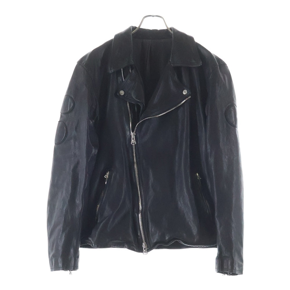 Yohji Yamamoto(ヨウジヤマモト) ×Back Lash ''BACKLASH 25'' Motorcycle Jacket 25周年限定 モーターサイクルジャケット ロゴレザーパッチライダースジャケット HO-Y90-732