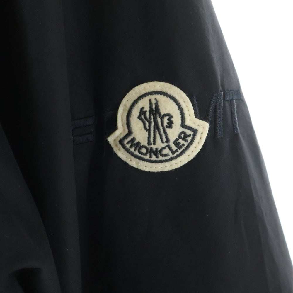 MONCLER(モンクレール) 25SS ×FRGMNT Anice Jacket ×フラグメント ロゴ刺繍ノーカラーダウンジャケット K109U1A00002 ブラック