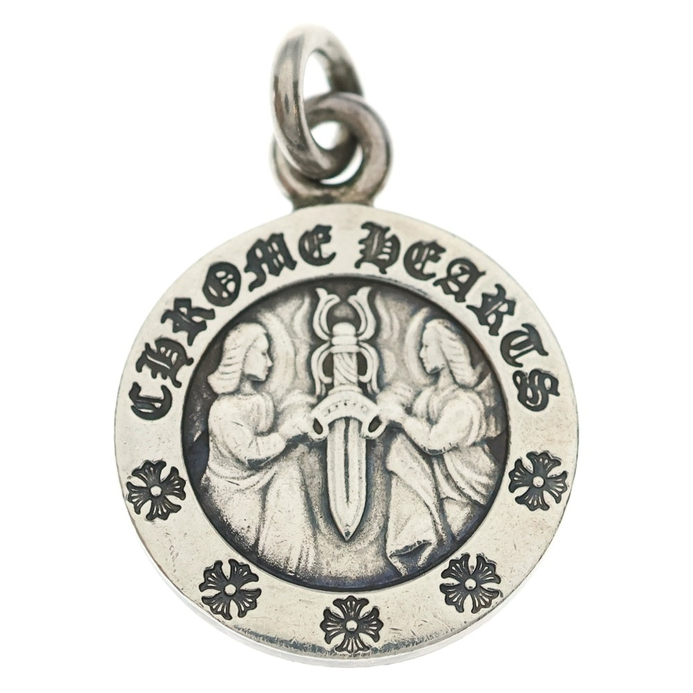 CHROME HEARTS(クロムハーツ) CHRM ANGL MDL V2 エンジェルメダルチャーム ペンダントトップ シルバー BCA229
