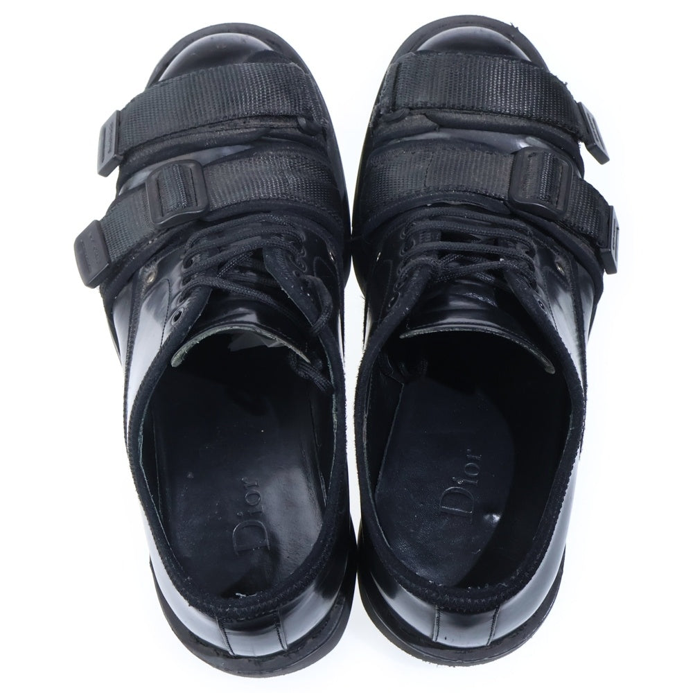 DIOR(ディオール) NEWWAVE 17HBM ダブルストラップローファー ローカットスニーカー シューズ ブラック
