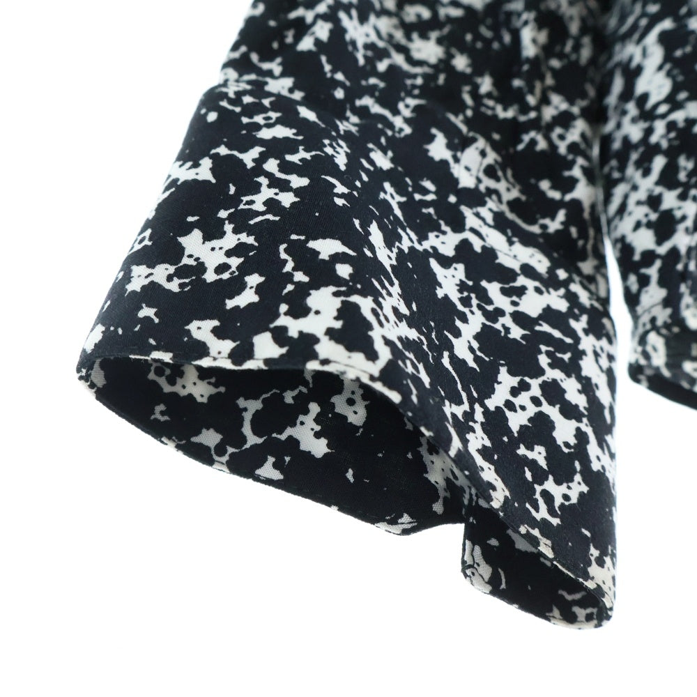 CELINE(セリーヌ) 19AW スプラッター マーブルプリントクラシック総柄長袖シャツ ブラック 2C028371F