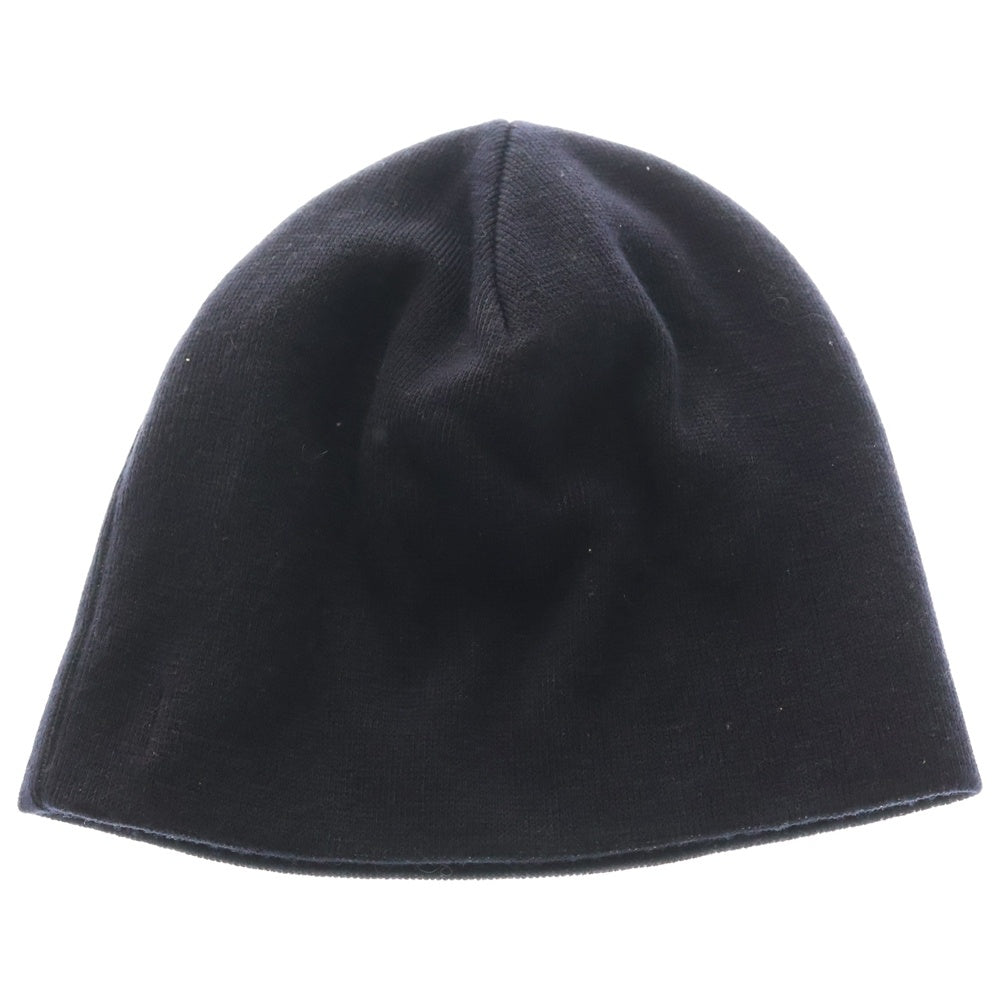 THUG CLUB(サグクラブ) EXCLUSIVE TC LEATHER PATCH BEANIE レザーパッチビーニー ブラック TC24NUEX002