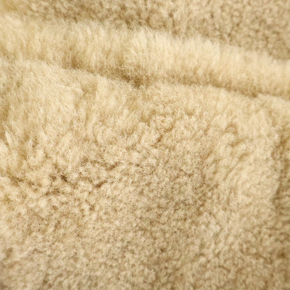 ASTRAET(アストラット) SAMPLE Mouton Zip Vest ムートンジップベスト クラックレザーボアベスト 5499-199-3444 ブラウン
