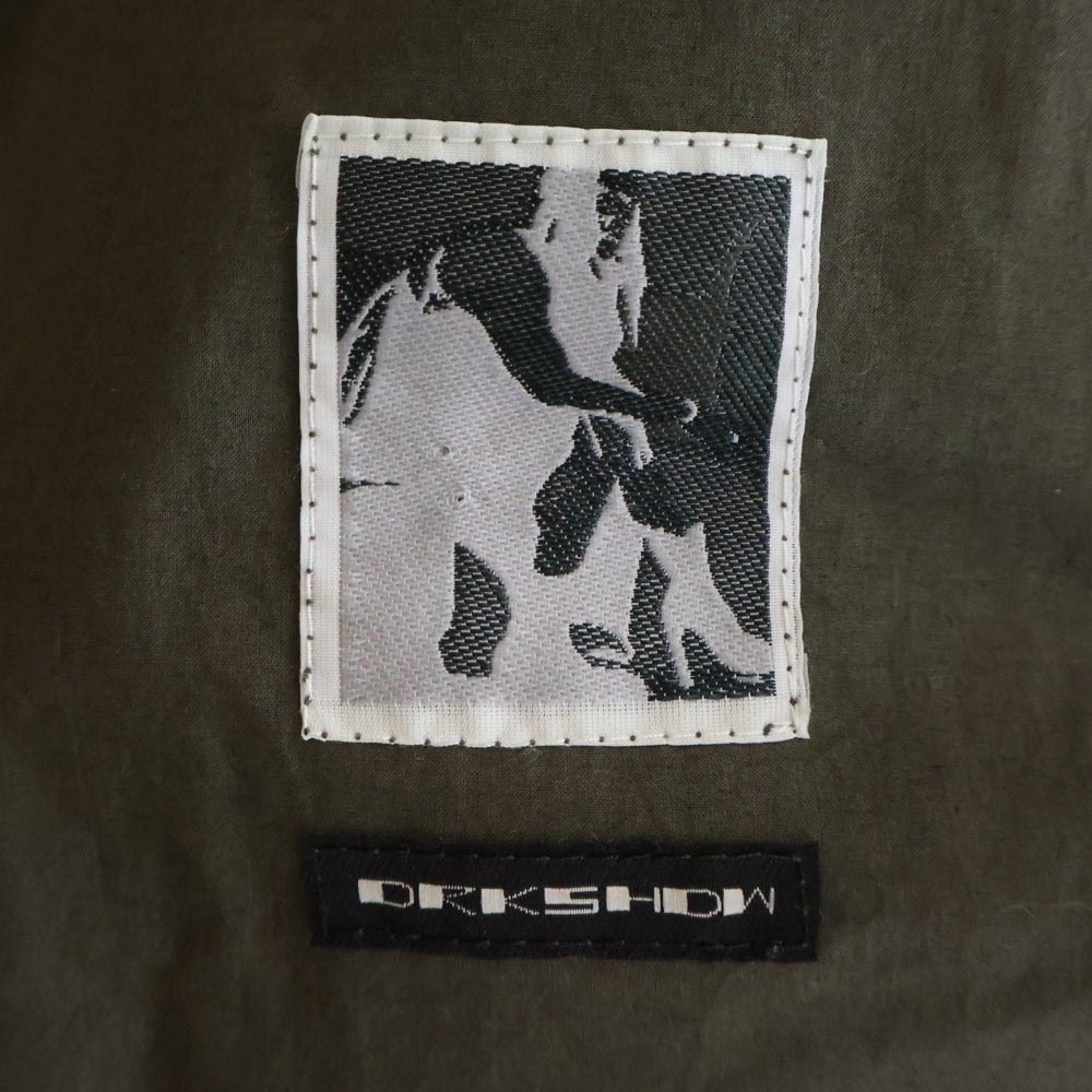 DRKSHDW(ダークシャドウ) 18AW HOODED BOMBER SHORT フーデッドボンバーショート ジップアップフーデットMA-1ジャケット DS18F7712-MU ダスト