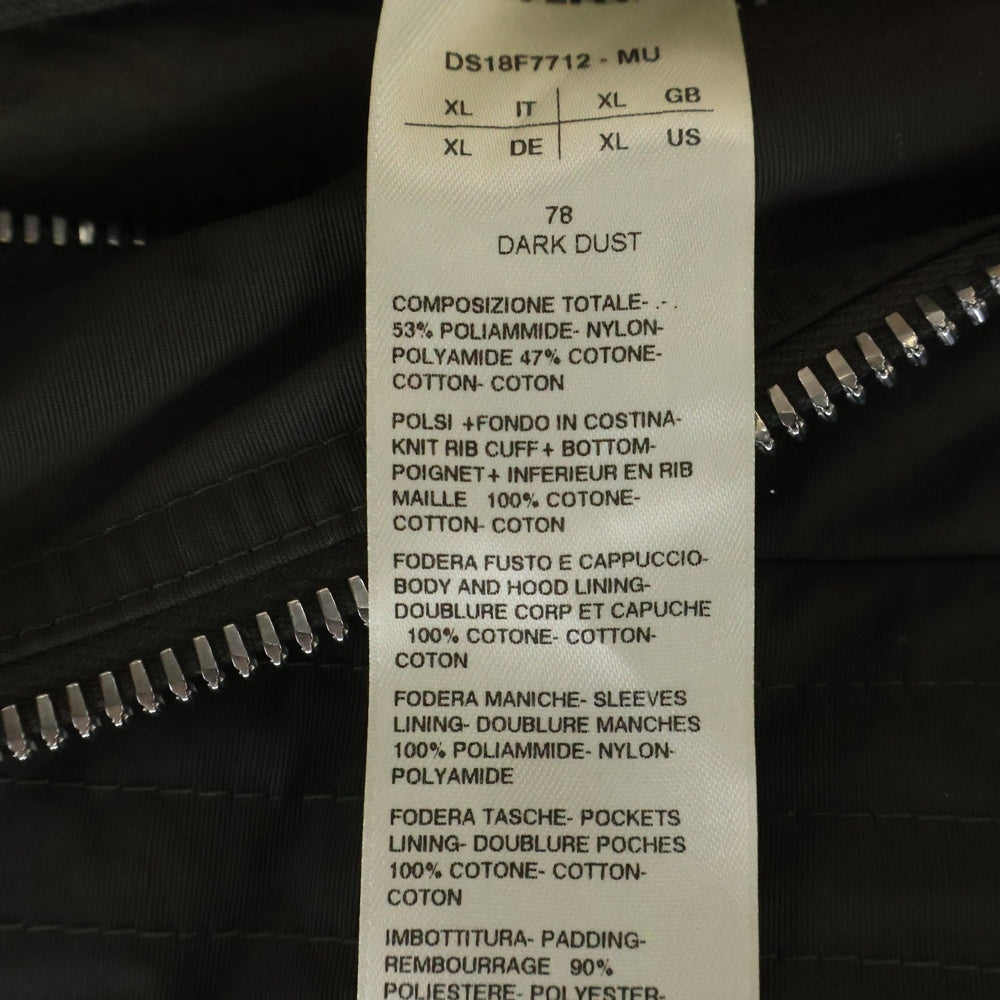 DRKSHDW(ダークシャドウ) 18AW HOODED BOMBER SHORT フーデッドボンバーショート ジップアップフーデットMA-1ジャケット DS18F7712-MU ダスト