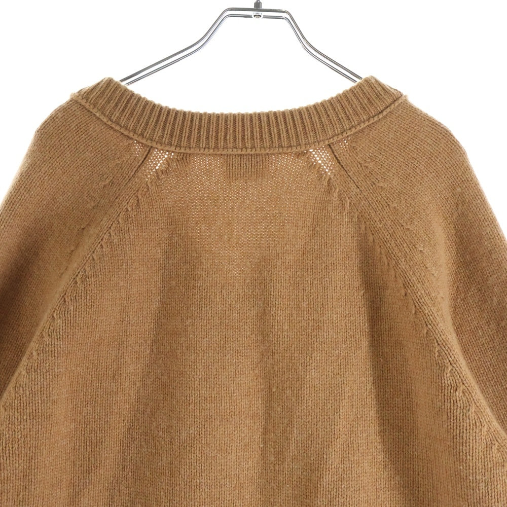 BURBERRY(バーバリー) Vネック チェック柄 アーガイルカットアウトニット セーター ブラウン レディース 8037240