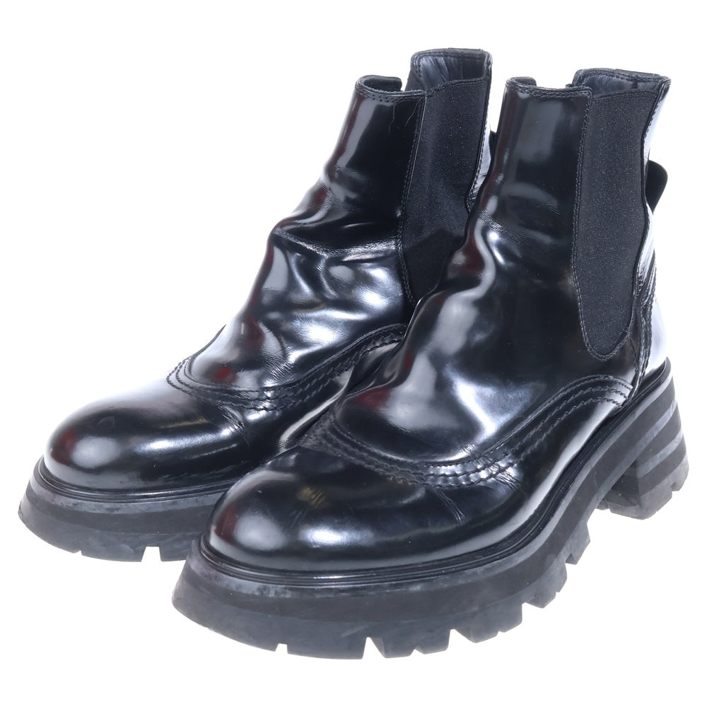 Alexander McQueen(アレキサンダーマックイーン) サイドゴア ワンダーチェルシーブーツ ブラック B666368 レディース
