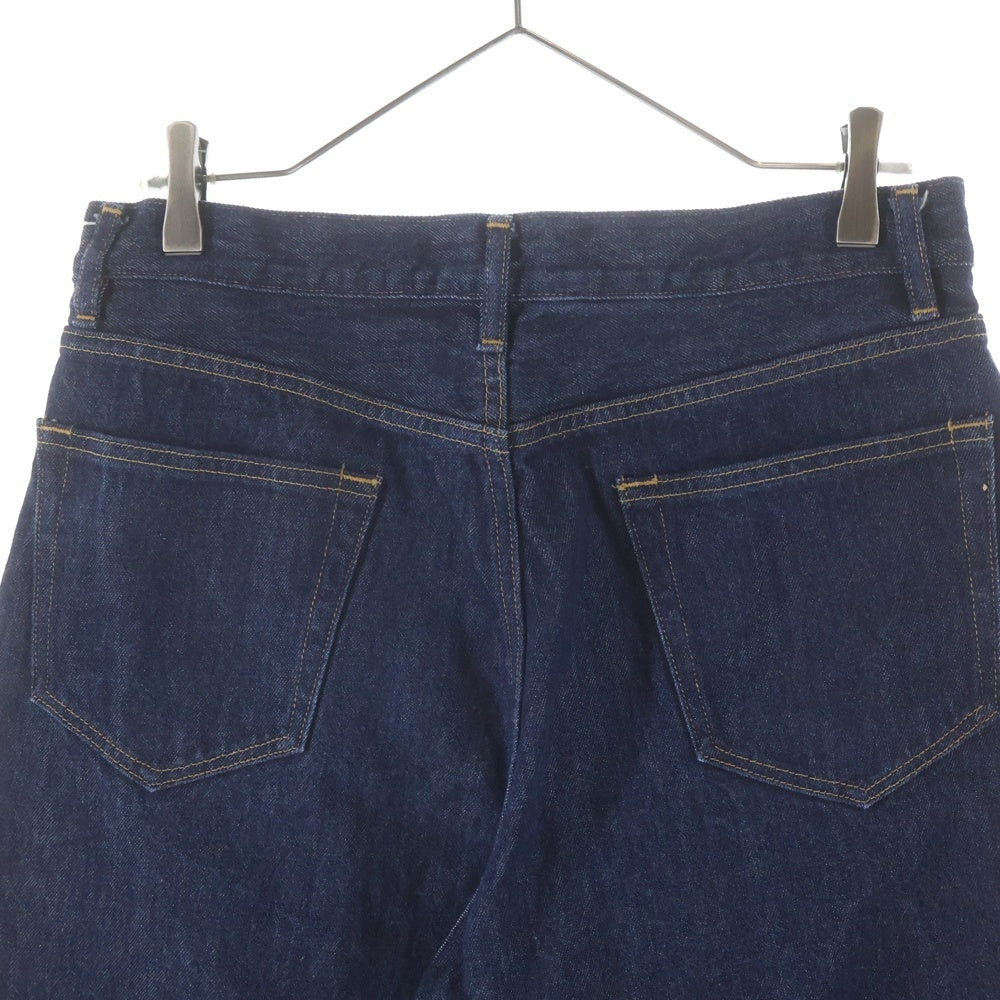 AURALEE(オーラリー) Hard Twist Denim 5P Pants ハードトウィストデニム5ポケットパンツ ジップフライストレートデニムパンツ A00P01DM インディゴ
