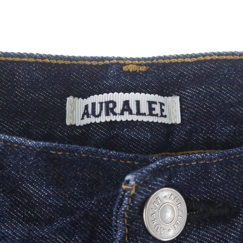 AURALEE(オーラリー) Hard Twist Denim 5P Pants ハードトウィストデニム5ポケットパンツ ジップフライストレートデニムパンツ A00P01DM インディゴ