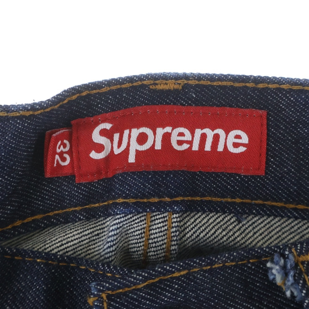 SUPREME(シュプリーム) Rigid Baggy Selvedge Denim Short リジッド バギー セルビッジ デニム ショート ハーフパンツ インディゴ