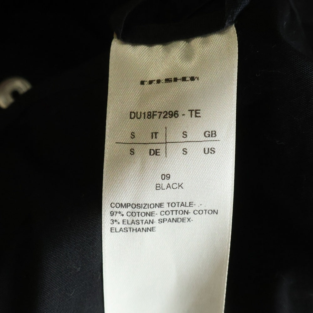 DRKSHDW(ダークシャドウ) 18AW Coach Jacket スナップボタン コーチ シャツ ジャケット ブラック DU18F7296-TE