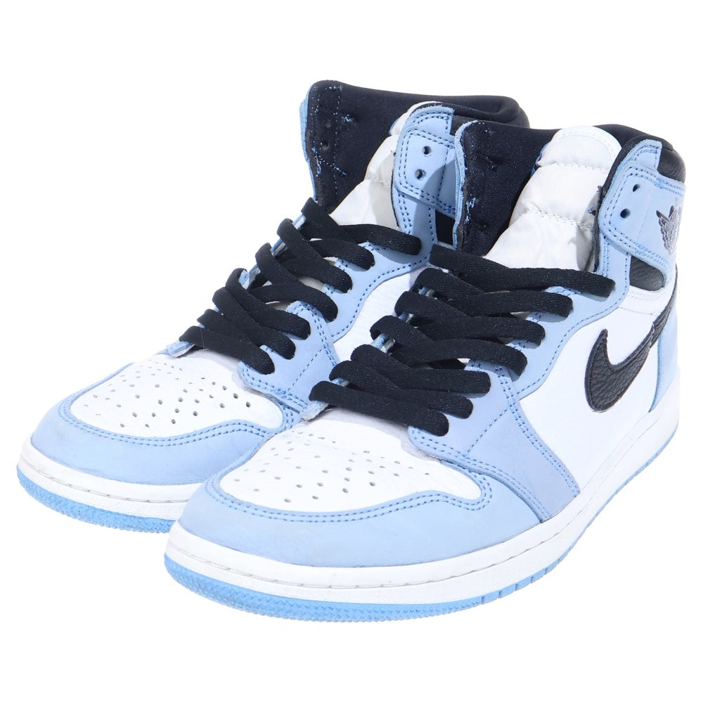 NIKE(ナイキ) AIR JORDAN 1 RETRO HIGH OG UNIVERCITY BLUE 555088-134 エアジョーダン1 ハイ ユニバーシティーブルー ハイカットスニーカー ブルー/ホワイト US9.5/27.5cm