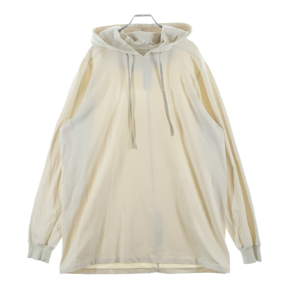 Rick Owens(リックオウエンス) 22SS FOGACHINE ライトウェイト ロングプルオーバーパーカー スウェット アイボリー RU01B12B5-BA