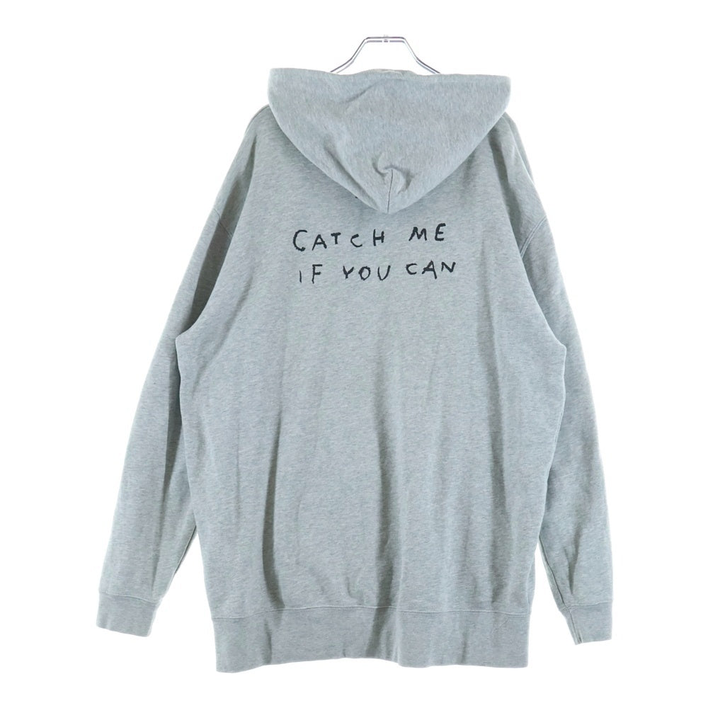 GUERNIKA(ゲルニカ) Tweety Paint Hoodie トウィーティーペイントフーディー パッチカスタムプルオーバーパーカー グレー