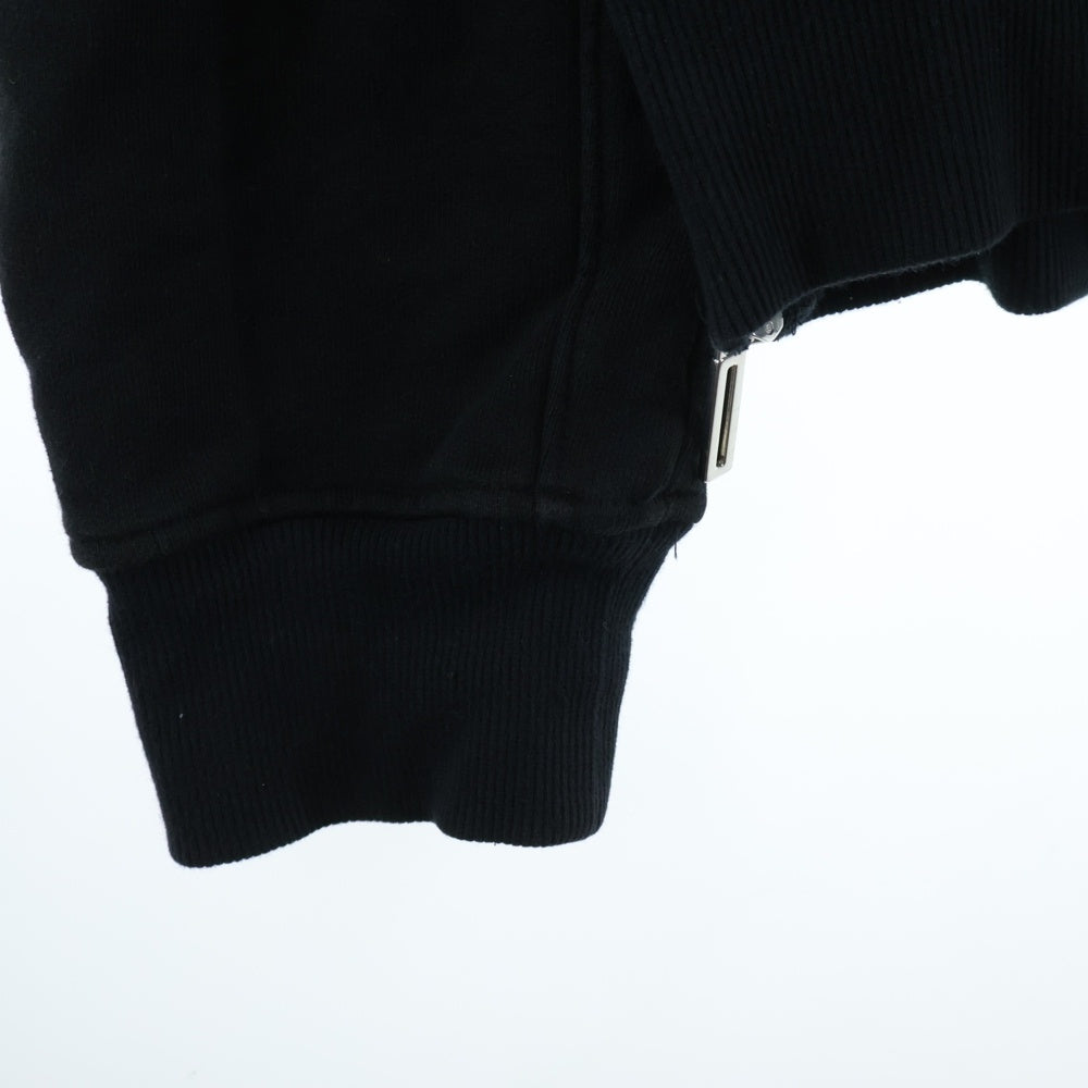 cvtvlist(カタリスト) Usual Zip Crewneck ユージュアルジップクルーネック ロゴ刺繍サイドジップスウェットシャツ 2401010301 ブラック