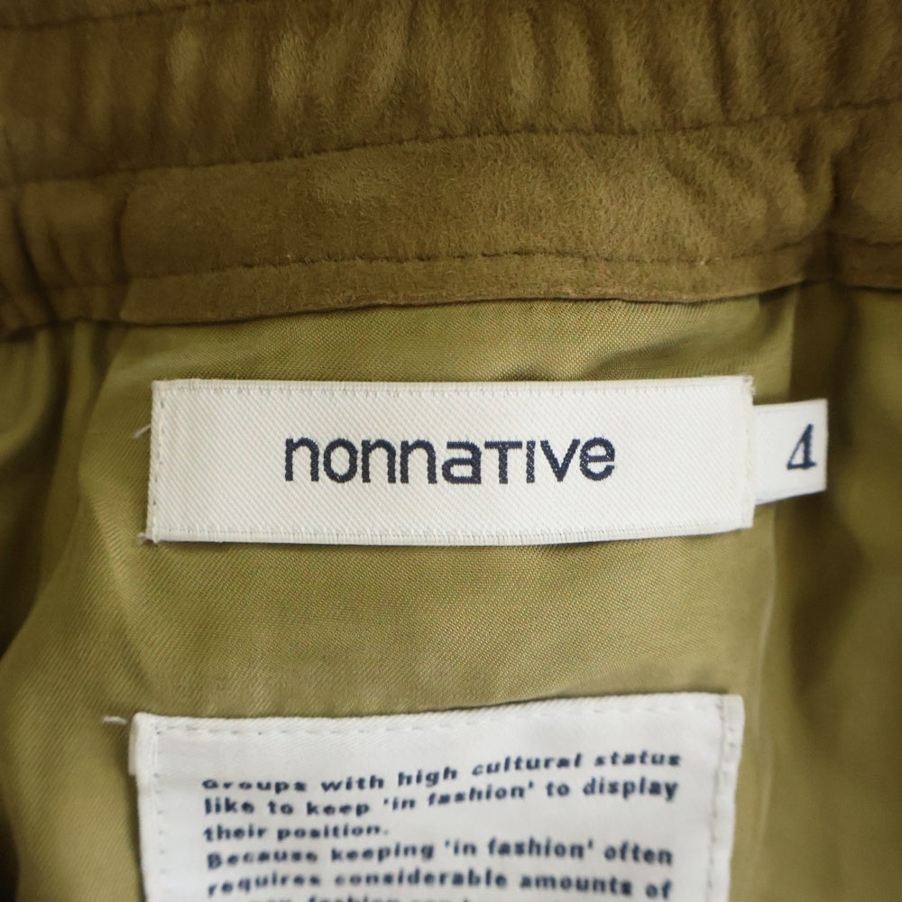 nonnative(ノンネイティブ) hiker easy pants sheep leather ハイカー イージーパンツ シープレザー NN-P4718 ブラウン