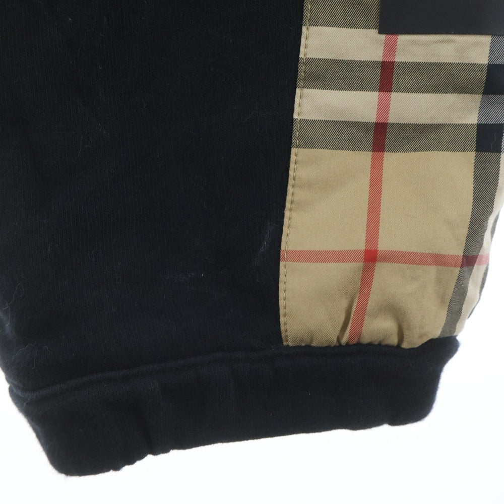 BURBERRY LONDON(バーバリーロンドン) 20AW ヴィンテージチェック ノバチェック ロゴパネル スウェット トラックパンツ 8024541 ブラック