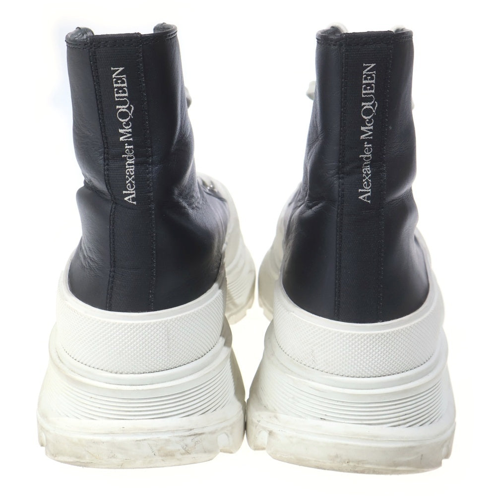 Alexander McQueen(アレキサンダーマックイーン) Tread Slick Boots ハイカット レザーブーツ スニーカー ブラック/ホワイト 627206