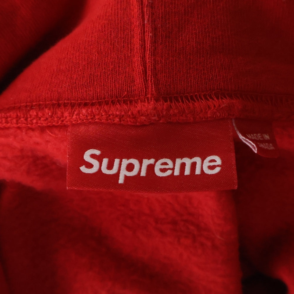 SUPREME(シュプリーム) Small Box Hooded Sweatshirt スモールボックスロゴ プルオーバーパーカー フーディー レッド